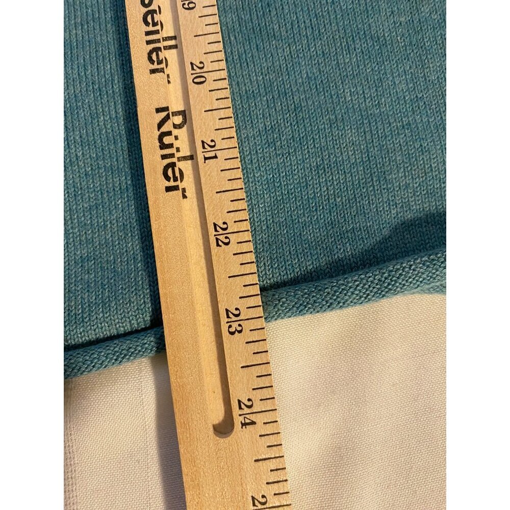 Eddie Bauer Outdoor Outfitter Sweater Women L V-Neck Long Sleeve Blue Top Casual - Picture 7 of 9